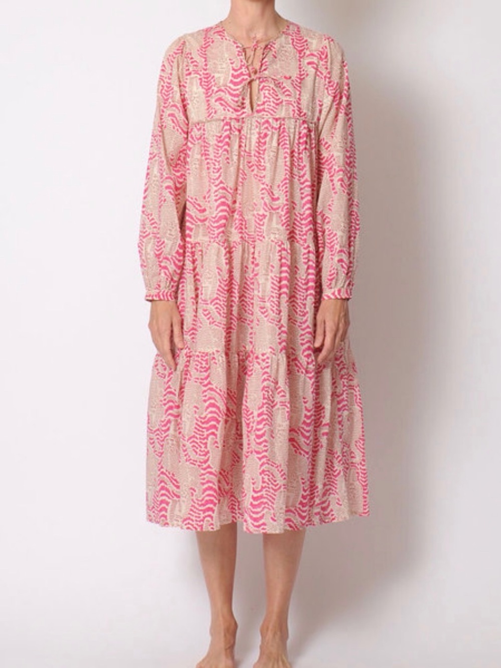 Matta NY Yamini pink tiger dress -XL
